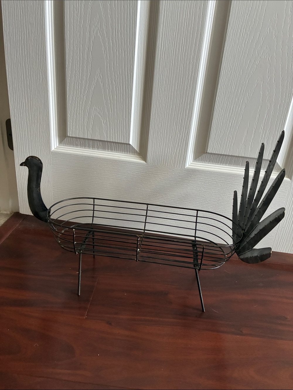 Metal Thanksgiving Turkey Centerpiece Basket